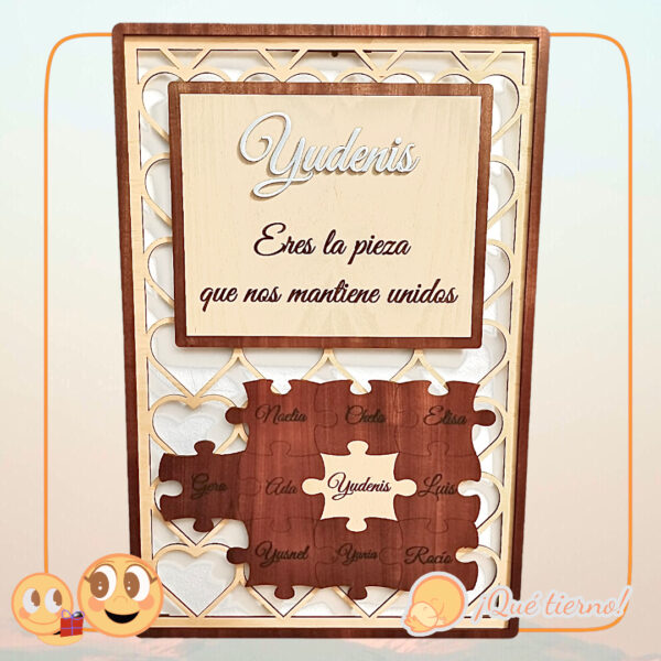CUADRO LA PIEZA QUE NOS UNE PUZZLE MADERA QUE TIERNO LAS PALMAS CANARIAS (1)