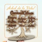 QUE TIERNO ARBOL DE LA FAMILIA PERSONALIZADO MADERA SOBREMESA LAS PALMAS CANARIAS
