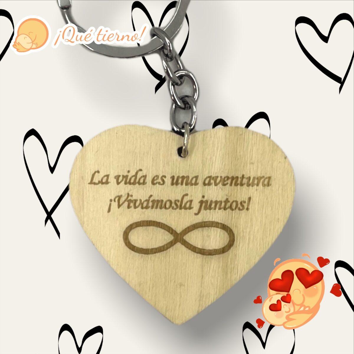 QUE TIERNO CANARIAS LAS PALMAS LLAVERO CORAZÓN SAN VALENTIN (2)