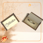 QUE TIERNO - LAS PALMAS CAJA ANILLOS BODA MADERA METACRILATO INFINITO