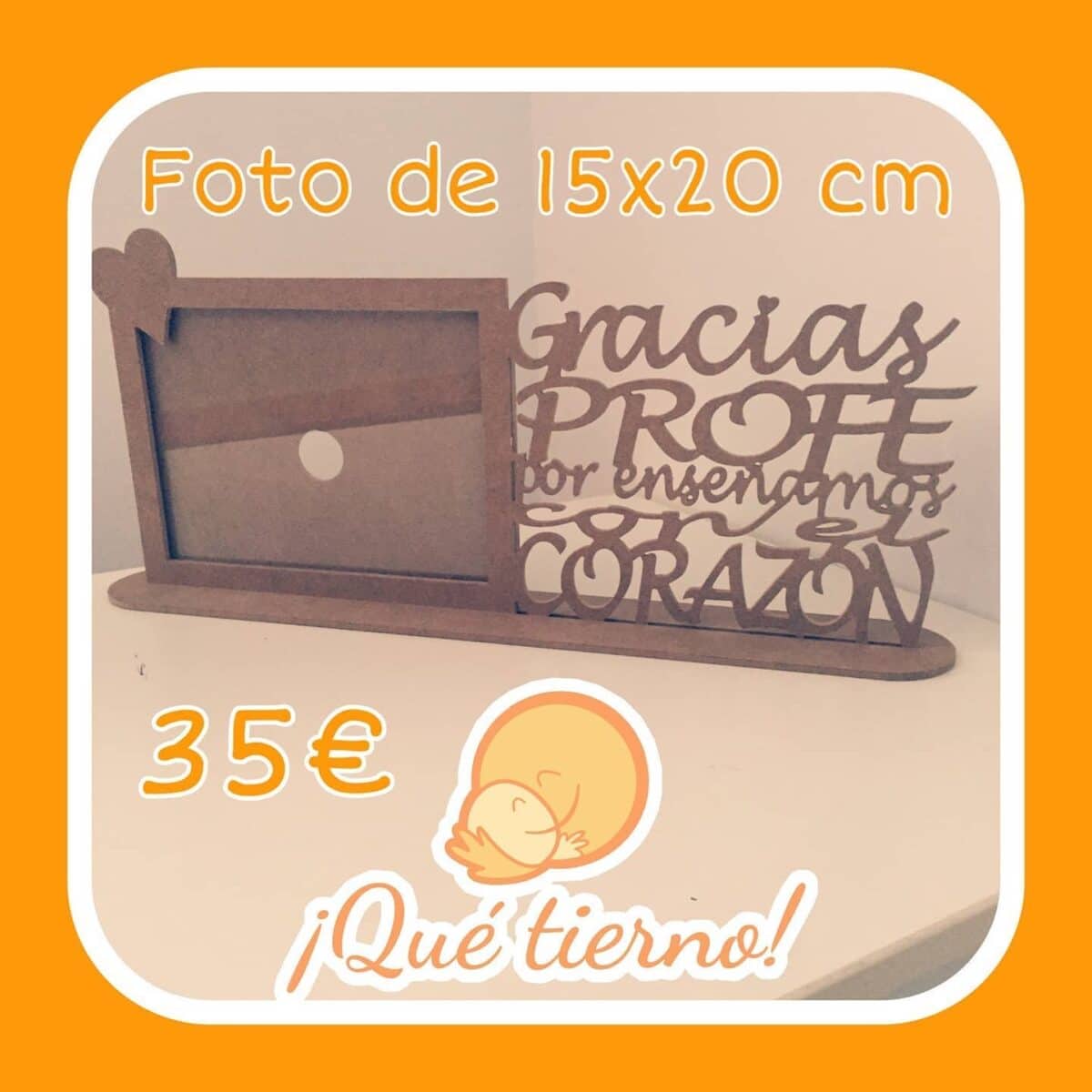 QUE TIERNO - LAS PALMAS- CANARIAS -PORTARRETRATO PERSONALIZADO NUESTRA FAMILIA