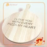 QUE TIERNO LAS PALMAS CANARIAS TABLA PARA PIZZAS PERSONALIZADA MADERA
