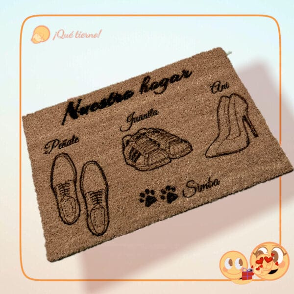 ALFOMBRA PERSONALIZADA FELPUDO QUETIERNO CANARIAS LAS PALMAS