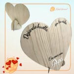 CORAZÓN PARA PAPA QUETIERNO CANARIAS LAS PALMAS PERSONALIZADO MADERA