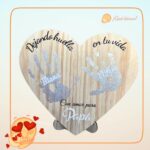 CORAZÓN PARA PAPA QUETIERNO CANARIAS LAS PALMAS PERSONALIZADO MADERA