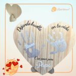 CORAZÓN PARA PAPA QUETIERNO CANARIAS LAS PALMAS PERSONALIZADO MADERA