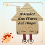 COLGADOR LLAVEROS LLAVES QUE TIERNO LAS PALMAS CANARIAS PERSONALZADO MADERA (6)