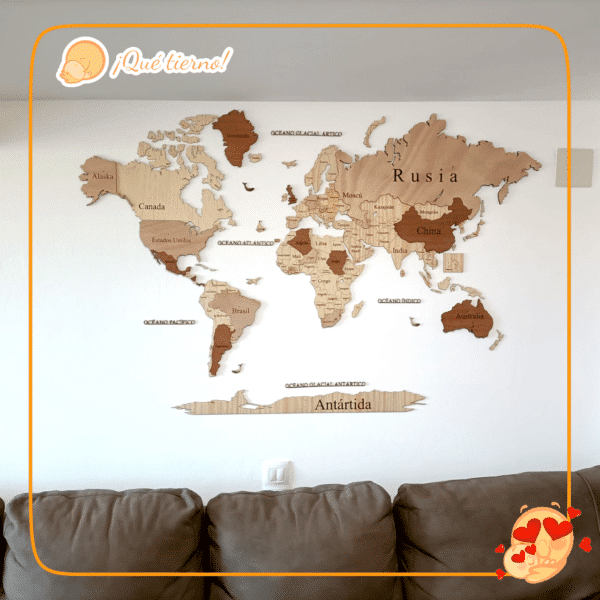 MAPA MUNDI ESPAÑOL QUE TIERNO MADERA LAS PALMAS CANARIAS ESPAÑA (8)