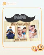 PORTARRETRATO BIGOTE PAPÁ FOTO QUE TIERNO CANARIAS LAS PALMAS