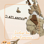 Mapa Mundi de madera