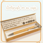 Caja para bolígrafo de bambú