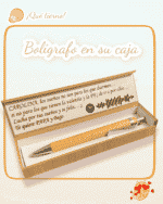 Caja para bolígrafo de bambú
