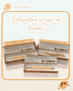 CAJA BOLIGRAFO BAMBÚ