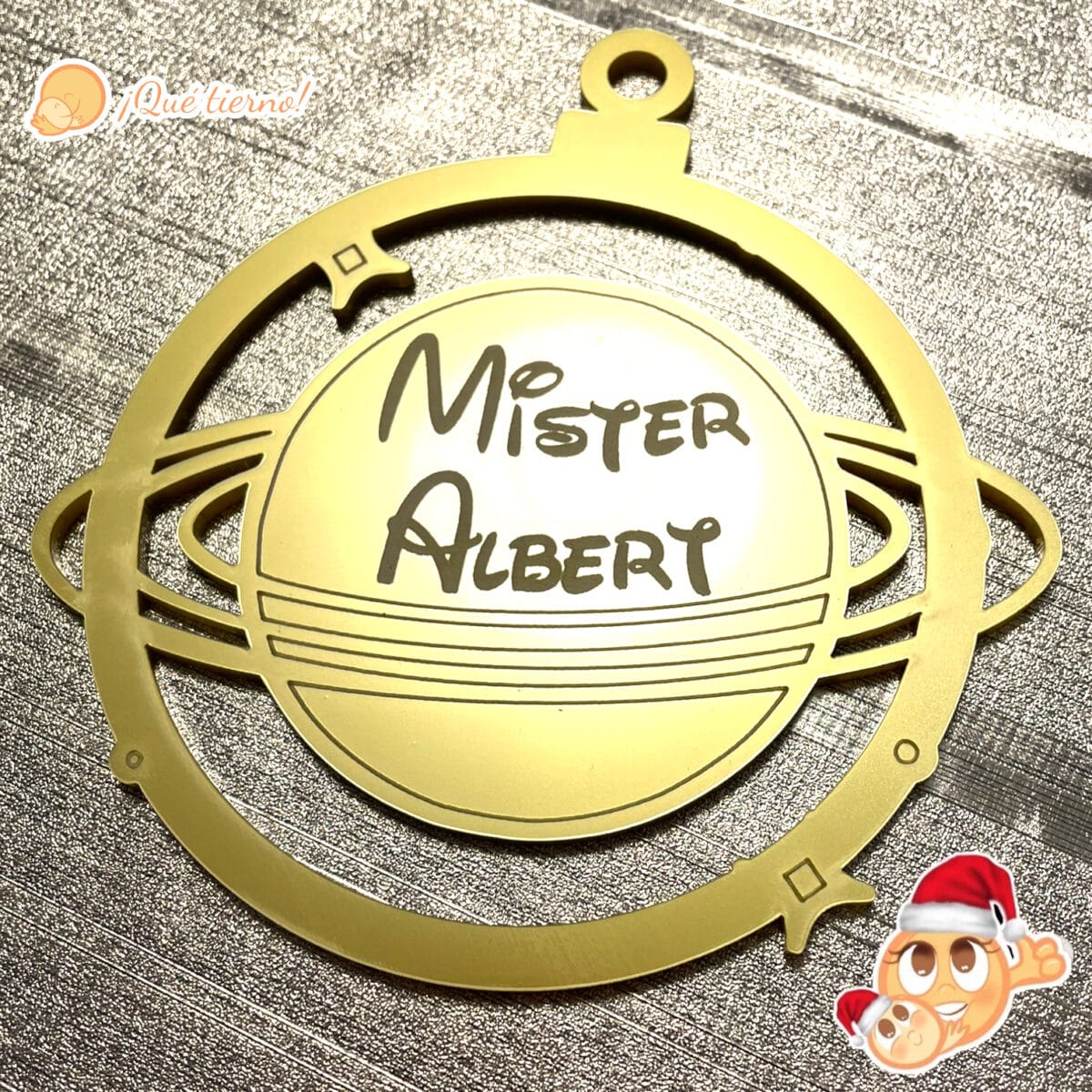 QUE TIERNO - BOLAS MADERA NAVIDAD PERSONALIZADO BOLA NOMBRE CANARIAS LAS PALMAS (5)