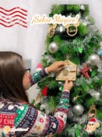 SOBRE MÁGICO PAPA NOEL REYES MAGOS QUE TIERNO CANARIAS PERSONALIZADO MADERA SANTA CLAUS