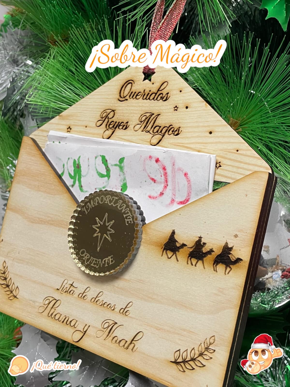 SOBRE MÁGICO PAPA NOEL REYES MAGOS QUE TIERNO CANARIAS PERSONALIZADO MADERA SANTA CLAUS (17) SOBRE MÁGICO PAPA NOEL REYES MAGOS QUE TIERNO CANARIAS PERSONALIZADO MADERA SANTA CLAUS
