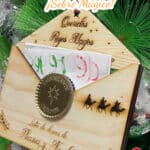 SOBRE MÁGICO PAPA NOEL REYES MAGOS QUE TIERNO CANARIAS PERSONALIZADO MADERA SANTA CLAUS