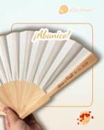 ABANICOS DE MADERA PERSONALIZADOS PARA EVENTOS QUE TIERNO CANARIAS LAS PALMAS PERSONALIZADO MADERA