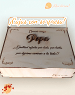 CAJA PARA REGALOS QUE TIERNO PERSONALIZADO MADERA LAS PALMAS CANARIAS