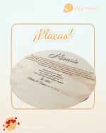 PLACA DE RECUERDO CIRCULAR DE MADERA PERSONALIZADA BODA QUETIERNO LAS PALMAS CANARIAS (1)