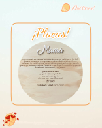 PLACA DE RECUERDO CIRCULAR DE MADERA PERSONALIZADA BODA QUETIERNO LAS PALMAS CANARIAS (1)
