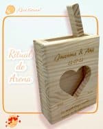 RITUAL DE ARENA MADERA MACIZA PINO QUE TIERNO CANARIAS LAS PALMAS PERSONALIZADO