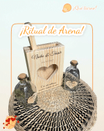 RITUAL DE ARENA MADERA MACIZA PINO QUE TIERNO CANARIAS LAS PALMAS PERSONALIZADO