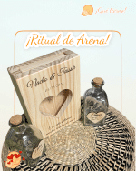 RITUAL DE ARENA MADERA MACIZA PINO QUE TIERNO CANARIAS LAS PALMAS PERSONALIZADO