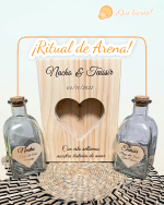 RITUAL DE ARENA MADERA MACIZA PINO QUE TIERNO CANARIAS LAS PALMAS PERSONALIZADO