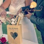 RITUAL DE ARENA MADERA MACIZA PINO QUE TIERNO CANARIAS LAS PALMAS PERSONALIZADO