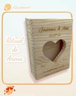 RITUAL DE ARENA MADERA MACIZA PINO QUE TIERNO CANARIAS LAS PALMAS PERSONALIZADO