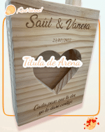 RITUAL DE ARENA MADERA MACIZA PINO QUE TIERNO CANARIAS LAS PALMAS PERSONALIZADO