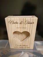 RITUAL DE ARENA MADERA MACIZA PINO QUE TIERNO CANARIAS LAS PALMAS PERSONALIZADO