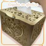 HUCHA PARA SOBRES CAJA PARA EFECTIVO DINERO BODA BAUTIZO COMUNIÓN TESORO LAS PALMAS QUE TIERNO CANARIAS