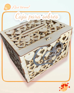 HUCHA PARA SOBRES CAJA PARA EFECTIVO DINERO BODA BAUTIZO COMUNIÓN TESORO LAS PALMAS QUE TIERNO CANARIAS