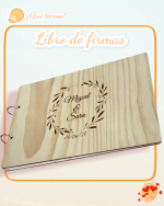LIBRO DE FIRMAS CON FOTOGRAFIA PERSONALIZADO BODA COMUNIÓN BAUTIZO QUE TIERNO LAS PALMAS CANARIAS