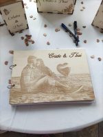 LIBRO DE FIRMAS CON FOTOGRAFIA PERSONALIZADO BODA COMUNIÓN BAUTIZO QUE TIERNO LAS PALMAS CANARIAS