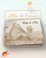 LIBRO DE FIRMAS CON FOTOGRAFIA PERSONALIZADO BODA COMUNIÓN BAUTIZO QUE TIERNO LAS PALMAS CANARIAS