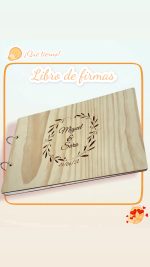 LIBRO DE FIRMAS CON FOTOGRAFIA PERSONALIZADO BODA COMUNIÓN BAUTIZO QUE TIERNO LAS PALMAS CANARIAS