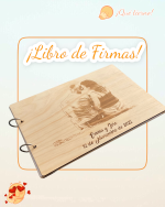 LIBRO DE FIRMAS CON FOTOGRAFIA PERSONALIZADO BODA COMUNIÓN BAUTIZO QUE TIERNO LAS PALMAS CANARIAS