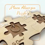 PLACA PARA ALIANZAS QUE TIERNO CANARIAS BODAS LAS PALMAS PERSONALIZADA PUZZLE