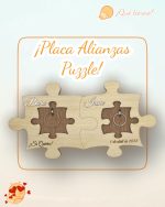 PLACA PARA ALIANZAS QUE TIERNO CANARIAS BODAS LAS PALMAS PERSONALIZADA PUZZLE