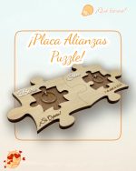 PLACA PARA ALIANZAS QUE TIERNO CANARIAS BODAS LAS PALMAS PERSONALIZADA PUZZLE