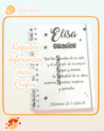 LIBRETA MADERA BOLÍGRAFO PERSONALIZABLE RECICLADA QUE TIERNO LAS PALMAS CANARIAS