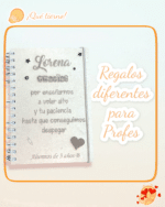 LIBRETA MADERA BOLÍGRAFO PERSONALIZABLE RECICLADA QUE TIERNO LAS PALMAS CANARIAS