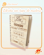 LIBRETA MADERA BOLÍGRAFO PERSONALIZABLE RECICLADA QUE TIERNO LAS PALMAS CANARIAS