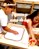 PIZARRA PARA IMPRIMIBLES TROFAST FLISAT IKEA CANARIAS MESA DE LUZ