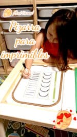 PIZARRA PARA IMPRIMIBLES TROFAST FLISAT IKEA CANARIAS MESA DE LUZ