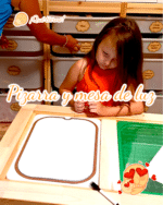 PIZARRA PARA IMPRIMIBLES TROFAST FLISAT IKEA CANARIAS MESA DE LUZ