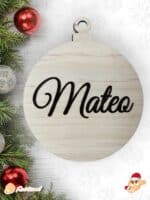 BOLA CLASICA NAVIDAD QUE TIERNO PERSONALIZADA LAS PALMAS CANARIAS MATERIALES RELIEVE TROQUEL